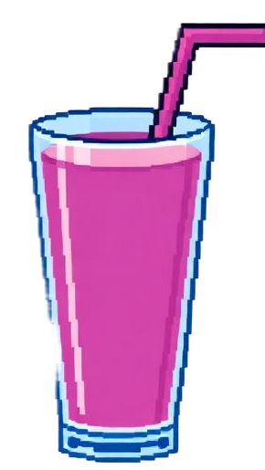 Pixel art smoothie cup